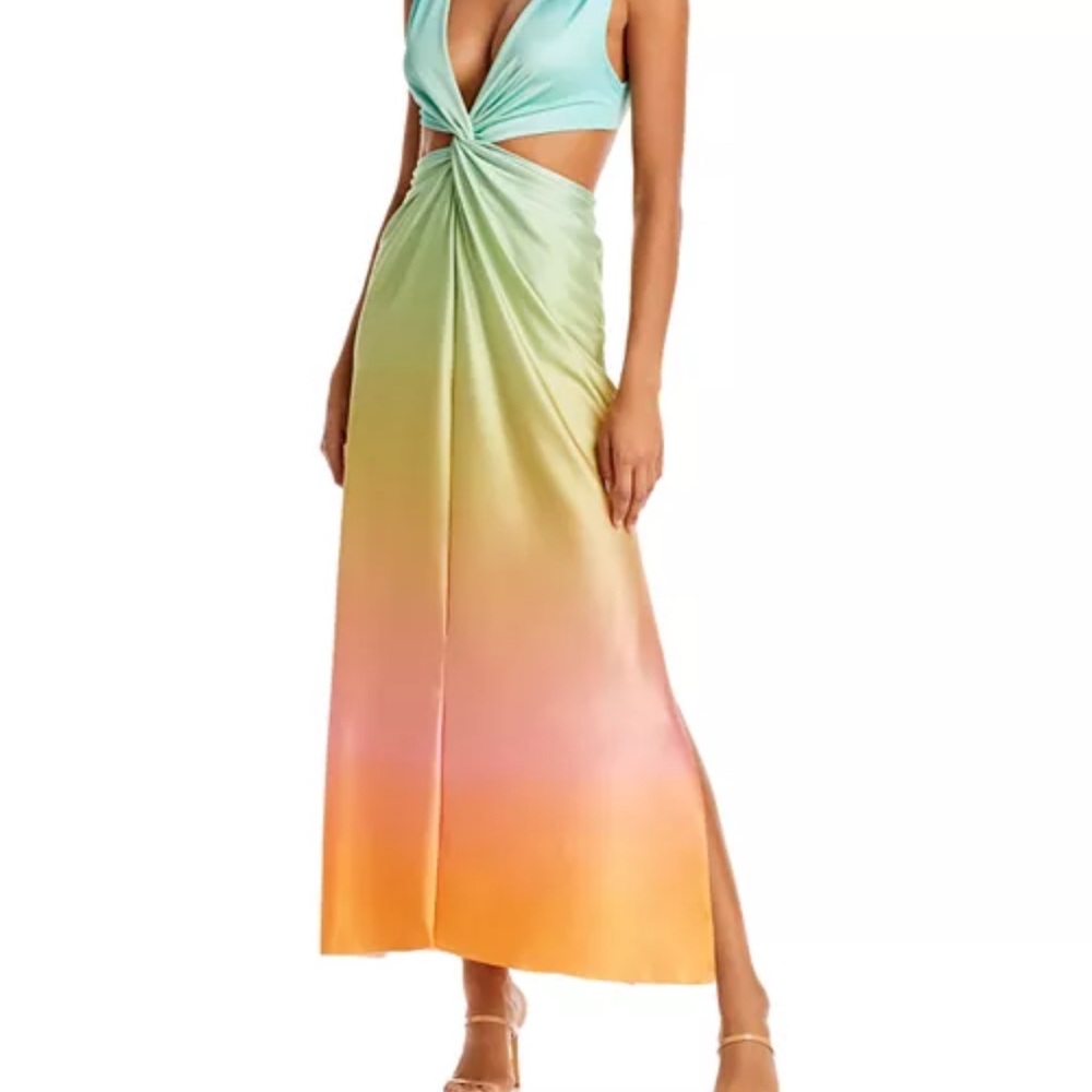 Baobab Rio Ombré Cutout Maxi Dress